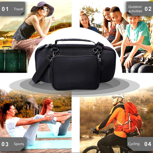 LTGEM Hard Travel Carrying Case for JBL Xtreme 3 / JBL Xtreme 2 Portable Waterproof Wireless Bluetooth Speaker, Pouch for Accessories and Adjustab...