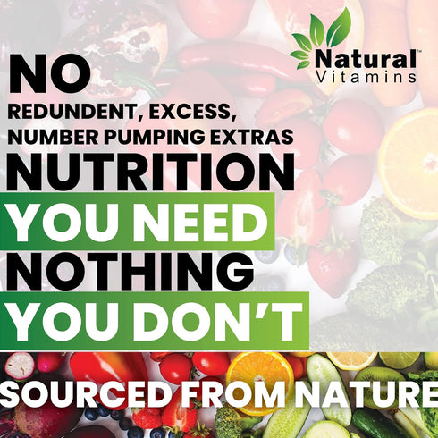 Immune Support Multivitamin with Fruits & Veggies - Complete Daily Health Support - Antioxidant-Rich, Packed with Vitamins and Minerals - Naturall...