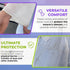 AMZ White Disposable Coveralls for Men, Large. 40 GSM Polypropylene Hazmat Suits Disposable. Unisex Full Body Protective Suit. Disposable Painters...