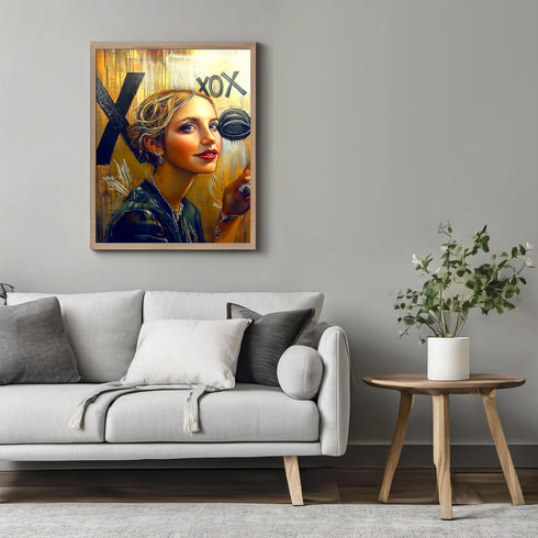 Posterizer 1 pcs-xoxo cute flirty poster-Valentine's day inspired art -2-Romantic Art-Holiday Poster Collection-Gift for Couples boyfriend girlfri...