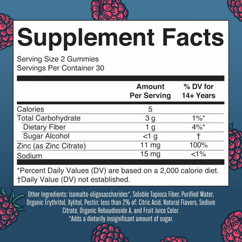 Zinc Gummies by MaryRuth's | Zinc Supplements | Immune Support Supplement | Essential Mineral | Pectin Based | Overall Health & Wellness | Ages 14...
