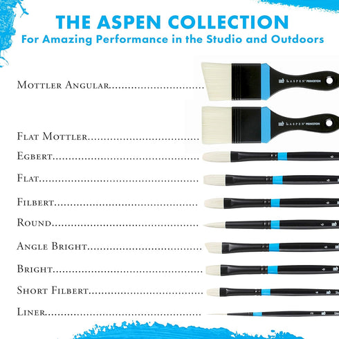 Princeton Aspen Paintbrush, Size 2, Black...