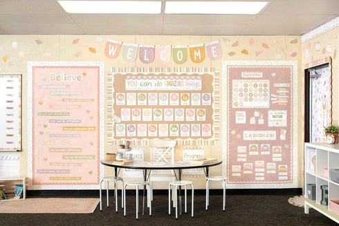 Teacher Created Resources Terrazzo Tones Welcome Bunting Bulletin Board (TCR7200)...