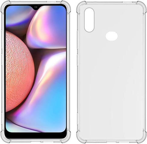 Case for Samsung Galaxy A10s / Samsung M10S Clear TPU Four Corners Cover Transparent Soft Funda...