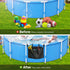 Pool Floats Storage Bag, Expandable pool toy storage? Poolside Storage Mesh Package for Most Frame Swimming Pools for Storing Toys and Outdoor Sup...
