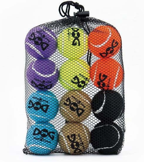 Squeaky Tennis Balls for Dogs Colorful Easy Catching Pet Dog Balls 12 Pack (2.0inch-6colors)...