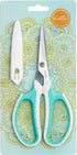 Beaditive Multipurpose Craft Scissors - High-Leverage with Sharp Carbon Steel Blades - Ergonomic Sewing Scissors for Heavy Duty Projects - Office,...