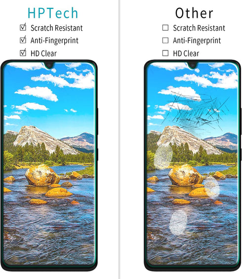 HPTech (2 Pack) Designed for Samsung Galaxy A42 5G Tempered Glass Screen Protector, Anti Scratch, Bubble Free...
