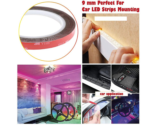 3M VHB Universal Double Sided Acrylic Foam Tape Waterproof High Temperature Outdoor Indoor Decoration LED Strip Car Home Office (0.50in x 10ft)...