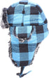 Unisex Winter Trapper Hat with Faux Fur Lining and Ear Flaps – Warm Bomber Hat for Men and Women, Plaid Design...