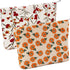 2Pcs Daisy Flower Makeup Bag Travel Cute Cosmetic Bags for Women Large Floral Makeup Pouch Zipper Cosmetic Pouch Set for Purse Aesthetic Corduroy ...