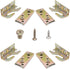 Lesnala 4-Piece Bed Railing Bracket Used to Connect Wood, Bed Replacement Parts, Headboard and Footboard Fixing Fittings Wooden Bed Frame Used to ...