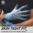 Nitrile Safety Work Gloves - 3 Pairs, Work Gloves with Grip for Men and Women, Lightweight Touchscreen Utility Working Gloves for Warehouse, Contr...