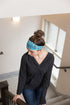 RiptGear Stretch Sport Headband for Women (Tribal Blue) — Made of Non-Slip Sweat Wicking Fabric — Great for Yoga, Running or The Gym — Soft Headba...