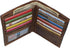 RFID Blocking Bifold Hipster Credit Card Wallet Premium Lambskin Leather (Vintage)...