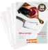 Heavy Duty Recipe Protectors, Holds Standard 8.5" x 11" Paper, 30 Pack, Reinforced Holes, Refill Sheets For 3 Ring Binders...