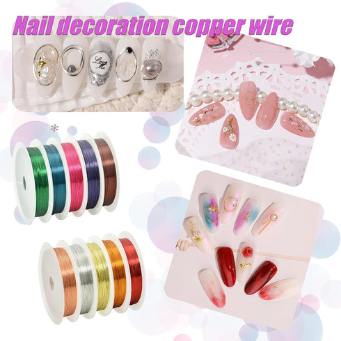 10 Rolls 26 Gauge Colorful Jewelry Wire Craft Wire for Beading & Jewelry Making Supplies...