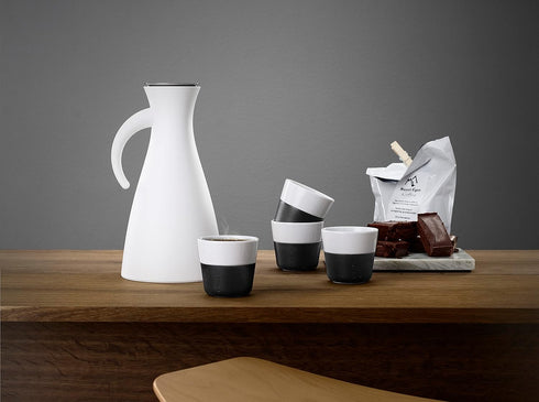 Eva Solo | 2 Lungo Tumbler Mugs | 8 oz Porcelain Coffee Cup Tumblers with Silicone-coated Grip | Dishwasher Safe | Danish Design, Functionality & ...