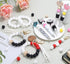 70Pcs Silicone Beads, 15mm White Silicone Beads Bulk for Keychain Making Rubber Round Silicone Beads for DIY Bracelets and Necklace Crafts Making ...