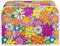 Daisy Print Food Toaster Cover Multicolor, Floral 2 Slice Wide Slot Toaster Cover Fingerprint Protector, Foldable Small Appliance Cover Anti-dust ...