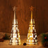 Juegoal 11.6 Inch Lighted Christmas Table Decorations with Star, Cone Shaped 10 LED Lights Battery Operated, Indoor Xmas Holiday Wedding Party Tab...