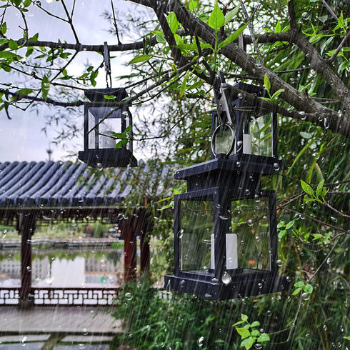 Solar Lanterns Outdoor Waterproof, Garden Hanging Flickering Flameless LED Candle Lighting, Solar Powered Lights for Decorative Yard, Table, Patio...