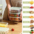 4 Pcs Cheese Container For Refrigerator, Plastic Cheese Slice Holder with Lids, Sliced Cheese Keeper For Fridge, Airtight Cheese Box for Refrigera...
