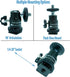 Cam Caddie® 360° Metal / Steel Mini Ball Head with Lock and Hot Shoe Adapter - Most Versatile Ball Head available with All 3 Mounting Options: Fla...