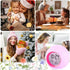 Tarklanda Kids Alarm Clock,Moon Stars Projector Alarm Clock,7 Color Changing Night Light,Snooze Touch Control Temperature for Kids’ Bedroom, Digit...