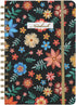 EOOUT Spiral Notebook, A5 Hardcover Spiral Journal for Women, 5.7x8.5 Inches, 160 pages, Cute Floral Notebook, Lined Journal for Gifts Office Scho...