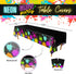 Blue Orchards Glow Party Table Covers (Pack of 2) - 54"x108" XL - Glow Birthday Party Supplies, Art Party Decorations, Glow in The Dark Decoration...