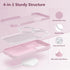 GONEZ for iPhone 15 Pro Max Case Silicone, Compatible with Magsafe, 2X Camera Protector + 2X Screen Protector, Soft Anti-Scratch Microfiber Lining...