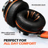 Kids Headphones, Headphones Wired with Microphone and Volume Control Folding Stereo Corded On-Ear 3.5mm Headset for Boys Girl Cellphones Tablets C...