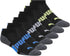 PUMA Kids' Big Boys' 6 Pairs Low Cut Socks, Black Combo, 9-11...