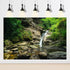 Waterfall Terrarium Background Tropical Rainforest Aquarium Background Mountain Lake Green Tree Big Stones Reptile Habitat Background Fish Tank Ba...