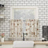 No. 918 Bristol Coffee Shop Semi-Sheer Rod Pocket Kitchen Curtain Valance and Tiers Set, 54" x 24", Ivory Off-White...