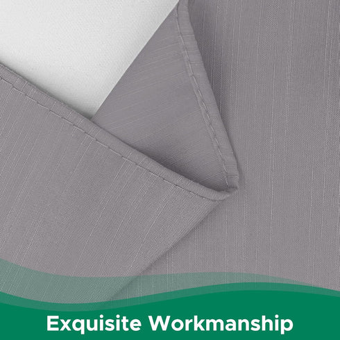 Biscaynebay Wrap Around Bed Skirts for Full & Full XL Beds 15" Drop, Silver Grey Adjustable Elastic Dust Ruffles Easy Fit Wrinkle & Fade Resistant...