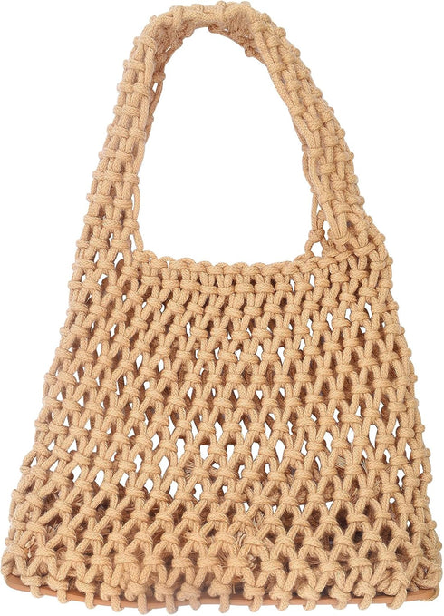 1 Piece Small Delicate Women Straw Shoulder Bag Handmade Woven Beach Shoulder Bags Hobo Tote Handbag Purse for Ladies Summer Party Shopping...