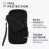 kwmobile Neoprene Phone Pouch Size XL - 6.7/6.8" - Universal Cell Sleeve Mobile Bag with Zipper, Wrist Strap - Black...