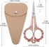 Sewing Scissors Embroidery Scissors, 4.5in Rose Gold Crochet Scissor with Sheath for Craft Cross Stitch Needlework Artwork Thread Yarn Cutting...
