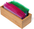 Lipper International Bamboo Utensil Holder Storage Box for Cooking Tools, Makeup, or Office Supplies, 4" x 9 1/4" x 3"...