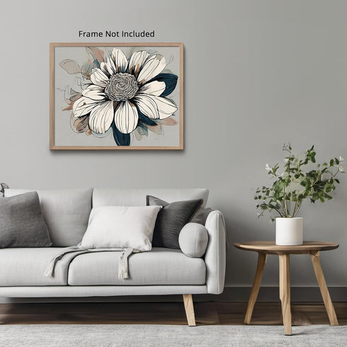 Posterizer 1 pcs-beautiful dainty flower in oil painting style 4-Floral & Botanical Art-Landscape & Nature Art-Decor for Home & Office- unframed w...