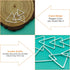 70Pcs Triangle Earring Beading Hoop,4Sizes Silver Earring Bead Connector Links Open Bezels Linking Rings Earrings Pendant for DIY Jewelry Making F...