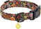 Faygarsle Floral Dog Collar for Girls and Female Dogs Soft and Fancy Pet Collar with Flower Design Ideal Black Dog Collar for Small Medium Large D...