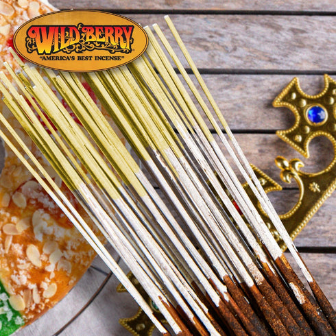 Wild Berry Incense Sticks - King Cake - Delectable Cinnamon Sugar Scent with Vanilla - Hand Dipped in The USA (100 Count)...