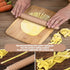 Beech Wood 7mm Fettuccine Pasta Cutter Noodle Lattice Roller Docker Dough Cutter Wooden Rolling Pin Spaghetti Pasta Maker Beechwood Noodle Cutter ...