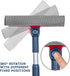 DSV Standard Professional Window Squeegee | 2-in-1 Window Cleaner Sponge and Soft Rubber Strip With Telescopic Extension Pole 20" - 30"(50cm-76cm)...