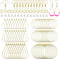 372Pcs Earrings Beading Hoop Set with 72 Earring Finding Teardrop Round Beading Hoop Earrings Bulk with 100 Hooks,100 Jump Ring,100 Ear Backs for ...