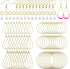 372Pcs Earrings Beading Hoop Set with 72 Earring Finding Teardrop Round Beading Hoop Earrings Bulk with 100 Hooks,100 Jump Ring,100 Ear Backs for ...