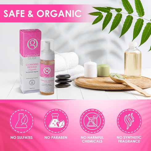 Feminine Body Wash 5 fl oz - Natural Cleansing Mousse with Unique Probiotic Support, pH Balanced, Gentle for Sensitive Skin & Intimate Areas, Refr...
